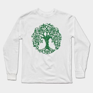 Tree of Life Green Long Sleeve T-Shirt